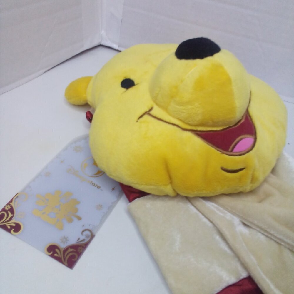 Disney Store Pooh Stocking Plush Head Satin Stocking Christmas Holiday NWT - Picture 4 of 15